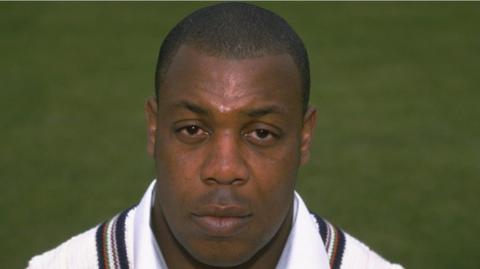 Former England and Gloucestershire fast bowler David 'Syd' Lawrence
