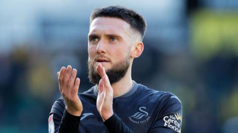 Matt Grimes applauds Swansea fans