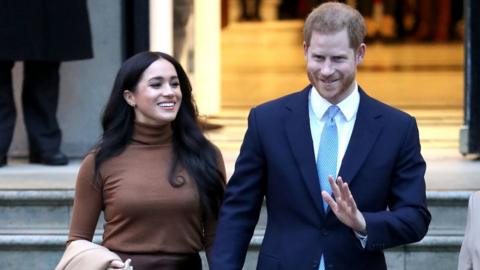 Meghan and Harry visit Canada House