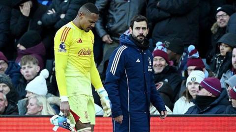 John Victor walks off at Villa Park
