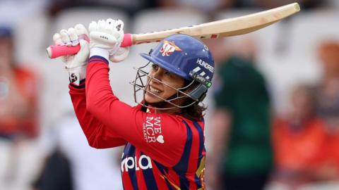 Manchester Super Giants batter Smriti Mandhana hits out