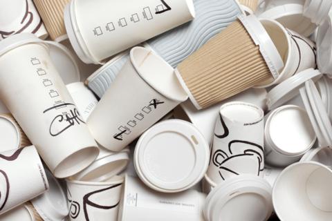 Disposable coffee cups