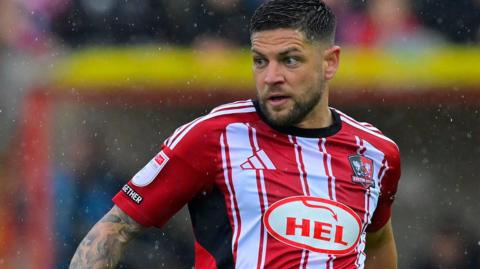 Danny Andrew in action for Exeter City