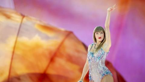 Taylor Swift performs during her concert