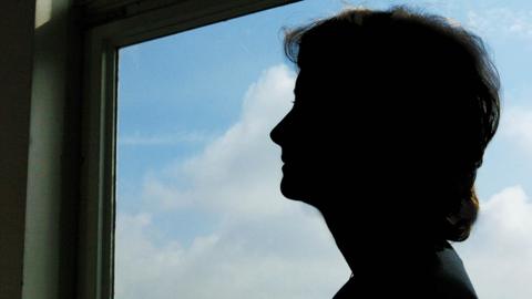 Woman in silhouette