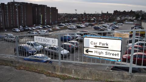 A car park in Ipswich