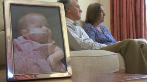 Parents sat with picture of Elizabeth Dixon