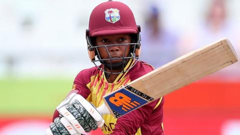 Shermaine Campbell hit West Indies' winning run off the final ball in the T20 opener in St Lucia