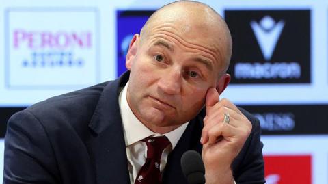 Steve Borthwick at the post-match news conference