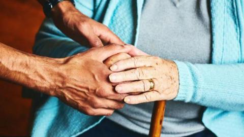 Stock photo: carer with elderly person