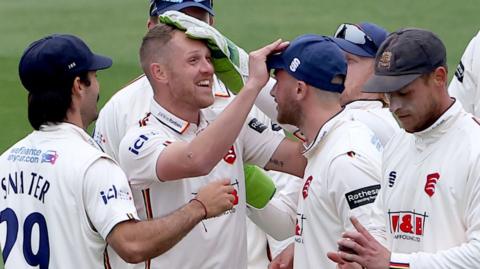 Essex celebrate wicket