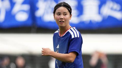 Manaka Matsukubo in action for Japan