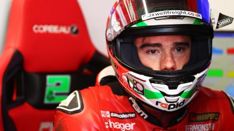 Northern Ireland rider Glenn Irwin rides for the PBM Ducati team