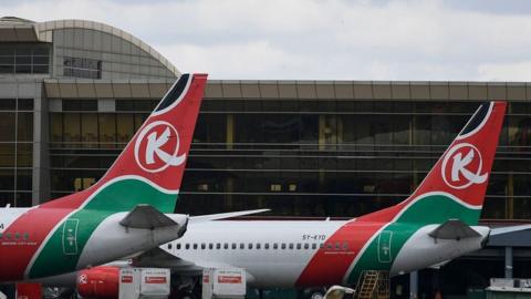 Planes at Nairobi's main airport in November 2022.