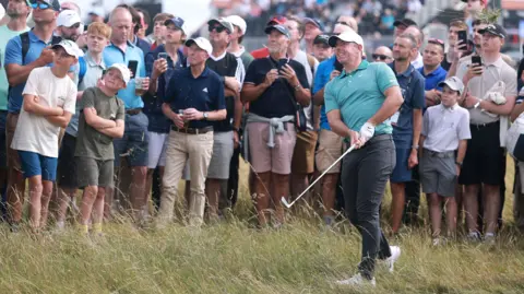 Rory McIlroy in action