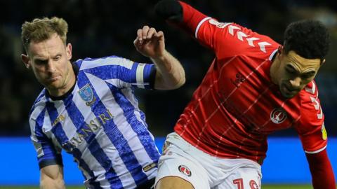 Charlton Athletic midfielder Andre Green on the ball against Sheffield Wednesday