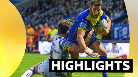 Warrington v Leeds highlights graphic