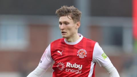Finley Potter playing for Fleetwood Town