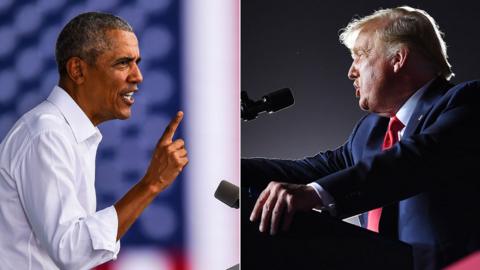 Obama and Trump rally in Florida