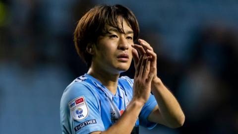 Tatsuhiro Sakamoto applauds Coventry fans