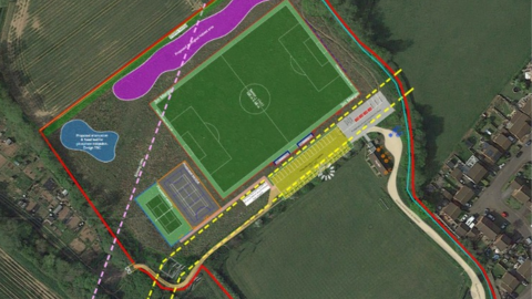 Plans For New Sports Facilities On Stembridge Way In Norton Fitzwarren