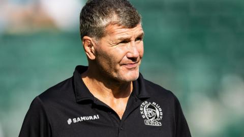 Exeter boss Rob Baxter watched his side