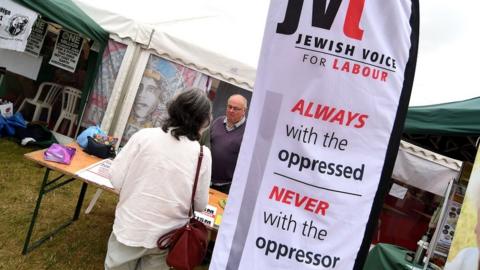 Jewish Voice for Labour stand