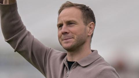 Ian Watson celebrates during his time with South Shields