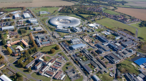 An aerial photograph of the Harwell Science and Innovation Campus, located three miles south east of Didcot in the vale of the White Horse on October 9th 2018. 