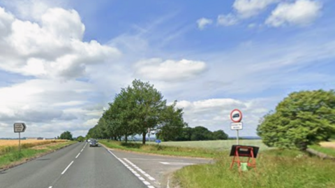 Google image of the A61 in North Yorkshire