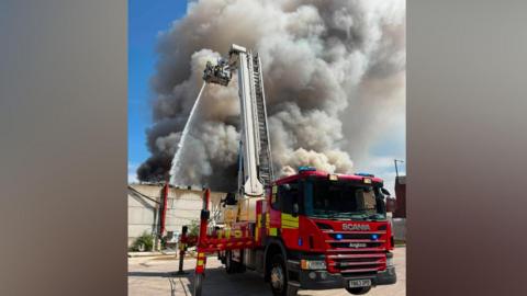 Fire and smoke