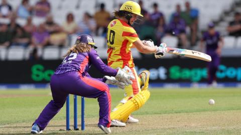 Nat Sciver-Brunt batting for Trent Rockets