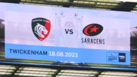 Leicester vs Saracens sign