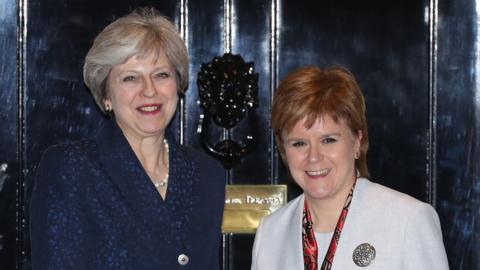 Theresa May and Nicola Sturgeon