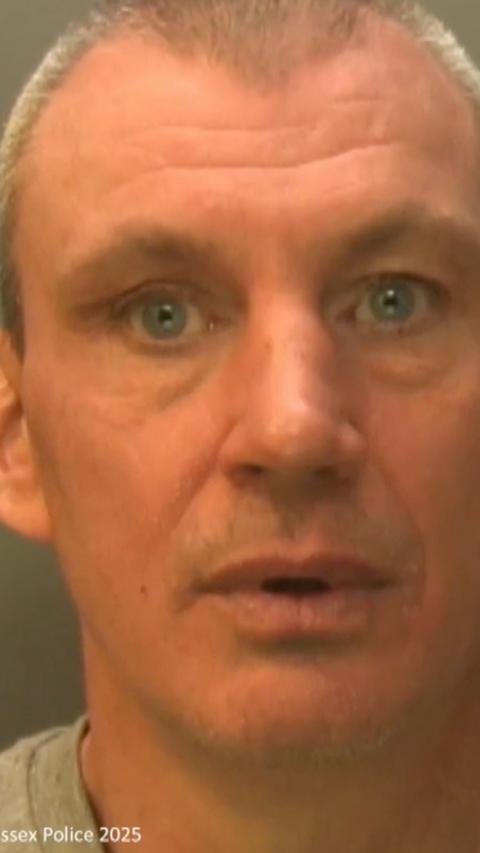 A police mugshot of Donald Excell.