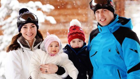 The Duke and Duchess of Cambridge with Prince George and Princess Charlotte