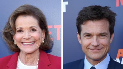 Jessica Walter (left) and Jason Bateman (right)