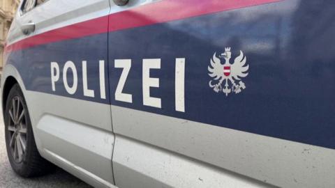The side of an Austrian police car
