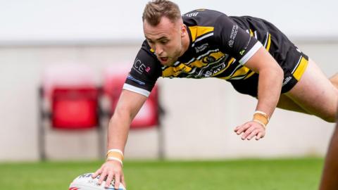 Connor Bailey in action for York Knights