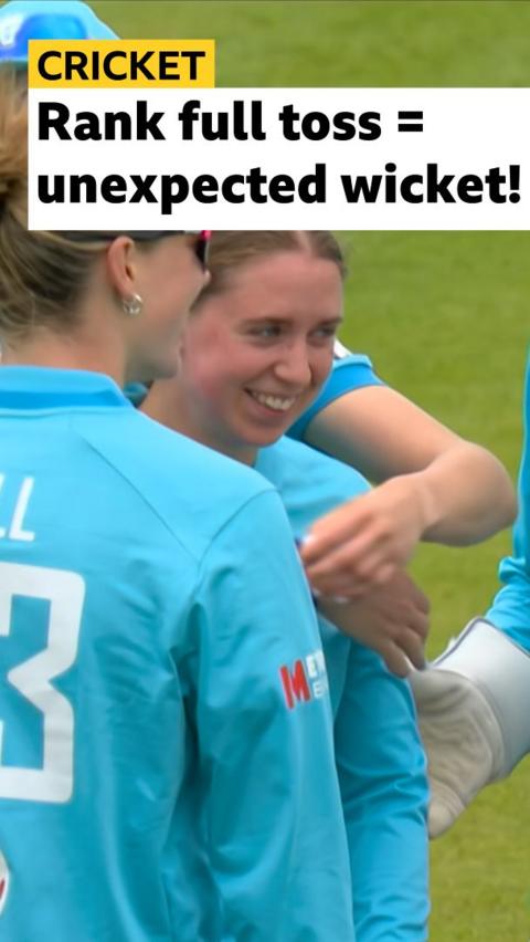 Jodie Grewcock smiling after wicket 