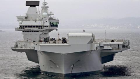 HMS Queen Elizabeth off Scottish coast, 28 Jun 17