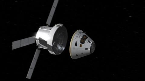 Orion and service module separation