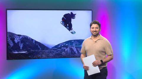 Ricky on the Newsround set