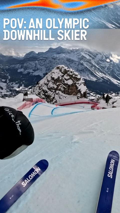 View from the Olympic downhill skiing course