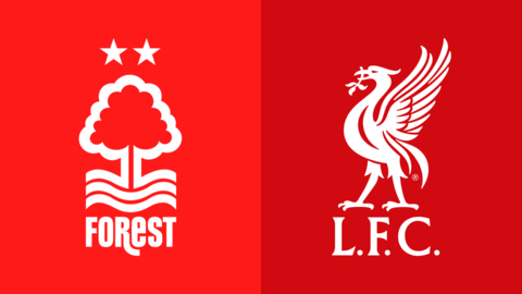 Nottingham Forest and Liverpool club badges