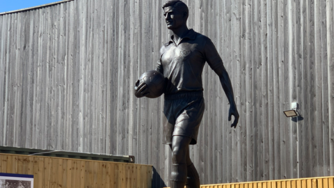 The statue of Jimmy Dickinson