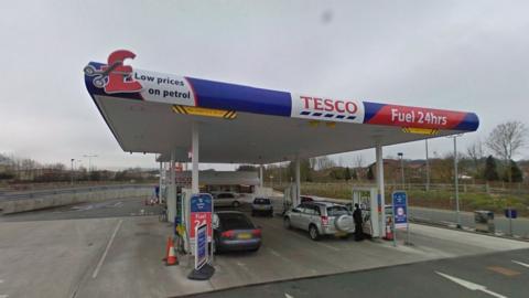 Tesco petrol station