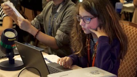 Eleven-year-old Audrey Jones was the quickest to hack one of the election websites