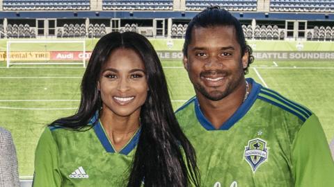 Russell Wilson and Ciara