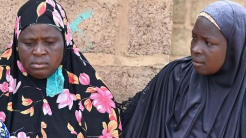 Two women who fled Jihadists' attacks in northern and eastern Burkina Faso